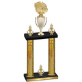 Double Gold Glacier Victory Basketball Trophy