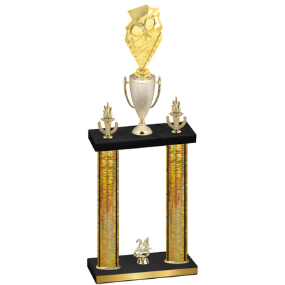 Double Gold Glacier Year Pickleball Trophy