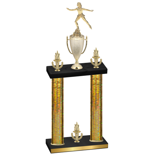 Double Gold Glacier Victory Skater Trophy