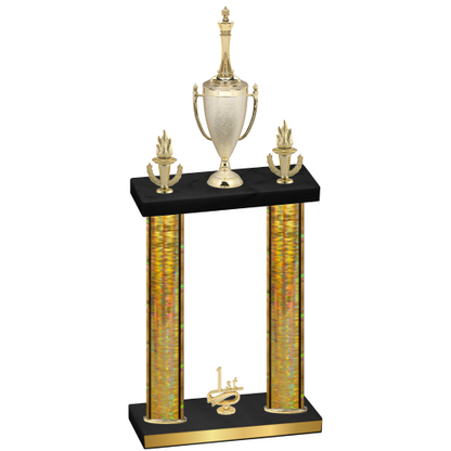Double Gold Glacier First Place Chess Trophy