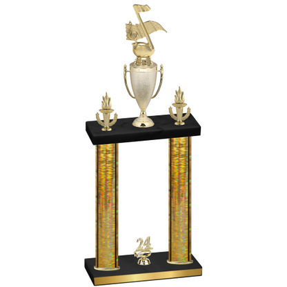 Double Gold Glacier Year Music Trophy