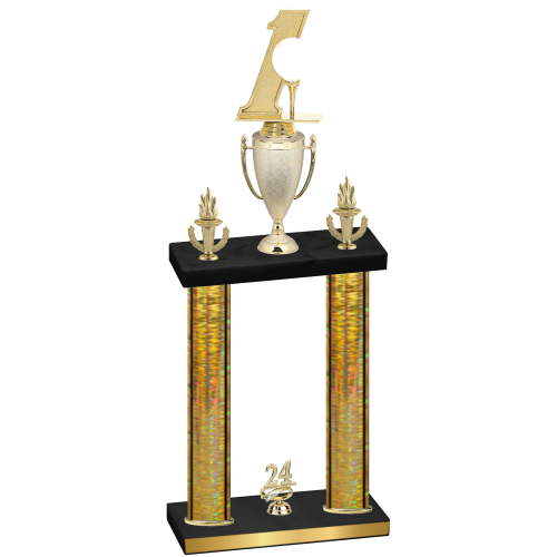 Double Gold Glacier Year Golf Trophy