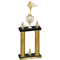 Double Gold Glacier Victory Karate Trophy