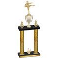 Double Gold Glacier Second Place Karate Trophy