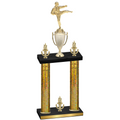 Double Gold Glacier Victory Karate Trophy