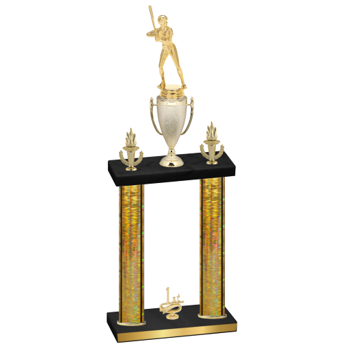 Double Gold Glacier First Place Softball Trophy