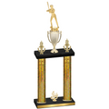 Double Gold Glacier Fourth Place Softball Trophy