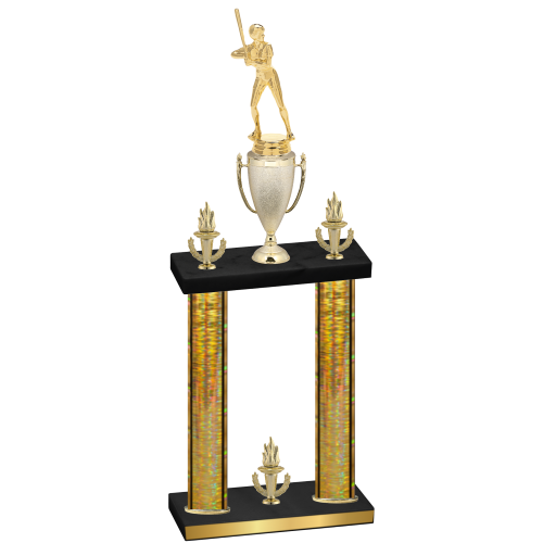 Double Gold Glacier Victory Softball Trophy