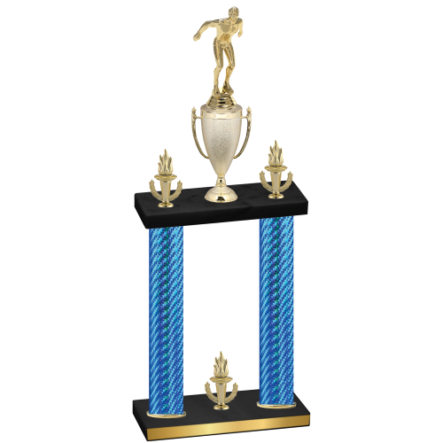 Double Blue Carbon Fiber Victory Swimming Trophy