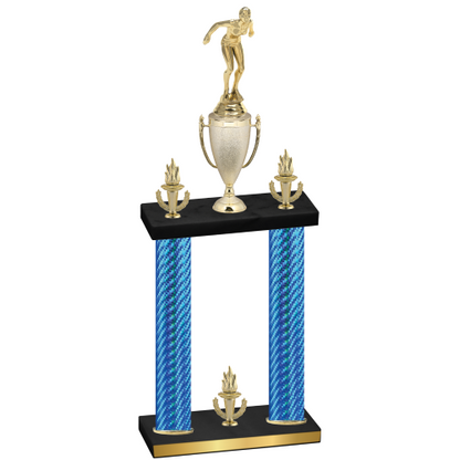 Double Blue Carbon Fiber Victory Tennis Trophy