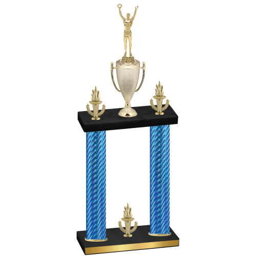 Double Blue Carbon Fiber Victory Victory Trophy