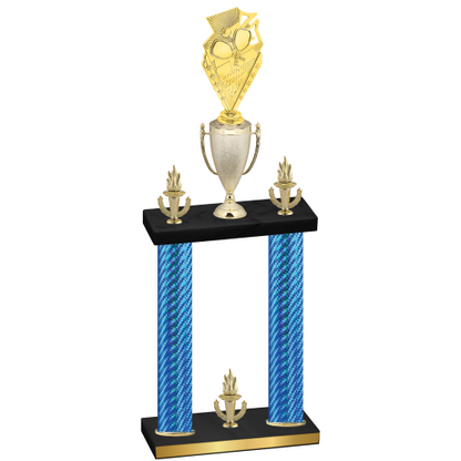 Double Blue Carbon Fiber Victory Pickleball Trophy