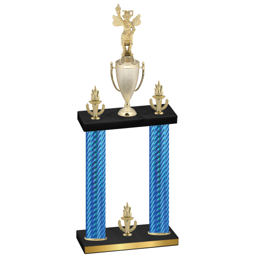 Double Blue Carbon Fiber Victory Academics Trophy