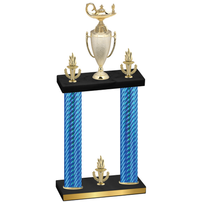 Double Blue Carbon Fiber Victory Academics Trophy