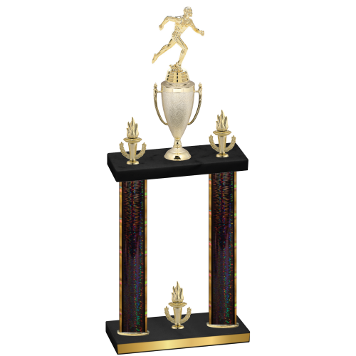 Double Black Glacier Victory Running Trophy