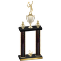 Double Black Glacier Second Place Tennis Trophy