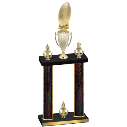 Double Black Glacier Victory Football Trophy