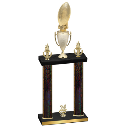 Double Black Glacier Year Football Trophy