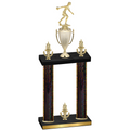 Double Black Glacier Victory Bowling Trophy