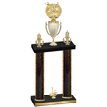 Double Black Glacier First Place Bowling Trophy