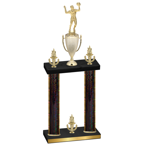 Double Black Glacier Victory Volleyball Trophy