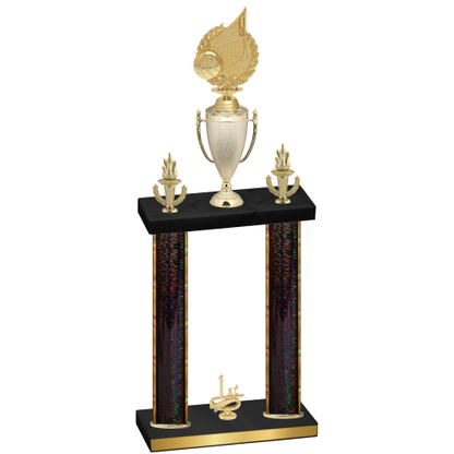 Double Black Glacier First Place Volleyball Trophy