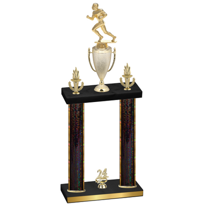 Double Black Glacier Year Football Trophy