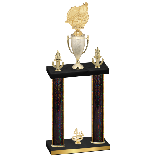 Double Black Glacier Fourth Place Swimming Trophy