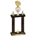 Double Black Glacier Second Place Basketball Trophy