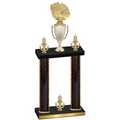 Double Black Glacier Victory Basketball Trophy