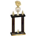 Double Black Glacier Year Basketball Trophy