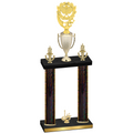 Double Black Glacier First Place Pickleball Trophy