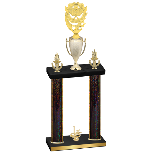 Double Black Glacier First Place Pickleball Trophy