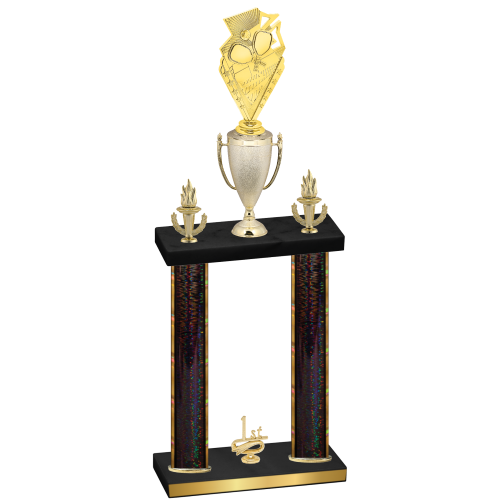 Double Black Glacier First Place Pickleball Trophy
