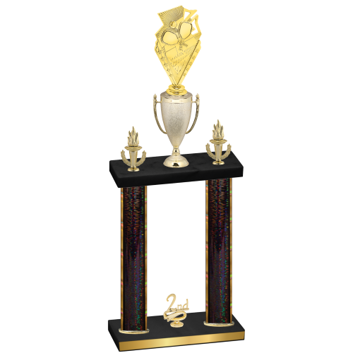 Double Black Glacier Second Place Pickleball Trophy