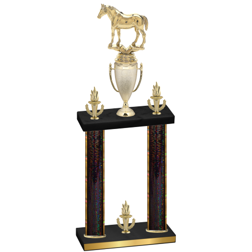 Double Black Glacier Victory Horses Trophy