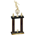 Double Black Glacier Year Basketball Trophy
