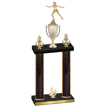 Double Black Glacier Fourth Place Skater Trophy