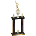 Double Black Glacier Year Basketball Trophy
