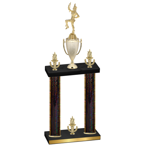 Double Black Glacier Victory Majorette Trophy