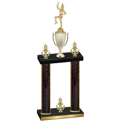 Double Black Glacier Victory Majorette Trophy