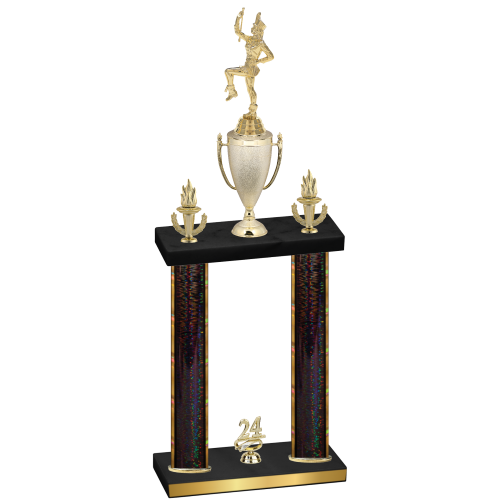 Double Black Glacier Year Majorette Trophy