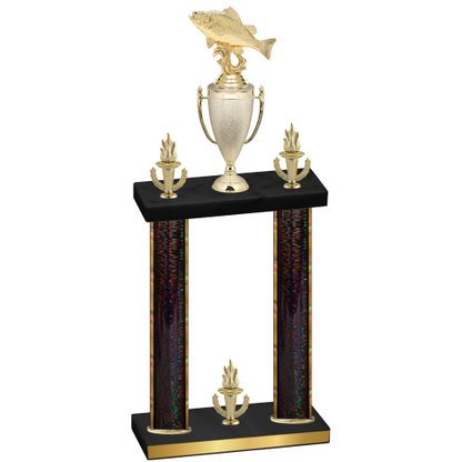 Double Black Glacier Victory Fishing Trophy
