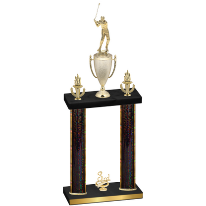 Double Black Glacier Third Place Golf Trophy