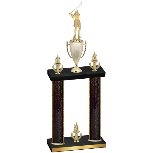 Double Black Glacier Victory Golf Trophy
