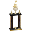Double Black Glacier First Place Golf Trophy