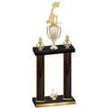 Double Black Glacier Second Place Golf Trophy