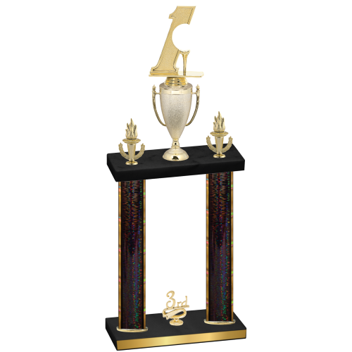 Double Black Glacier Third Place Golf Trophy