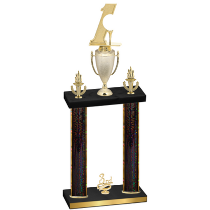 Double Black Glacier Third Place Golf Trophy
