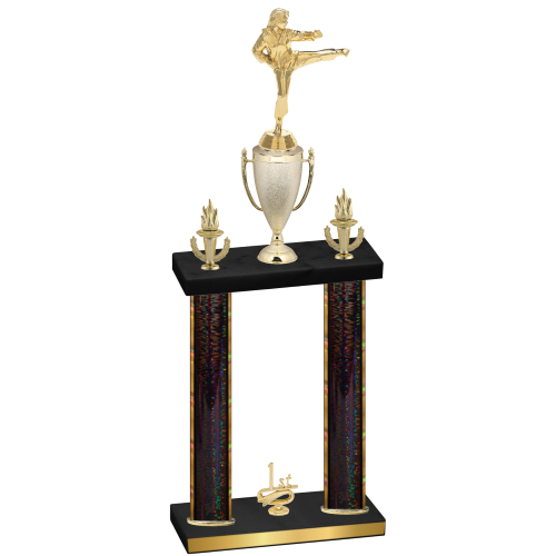 Double Black Glacier First Place Karate Trophy